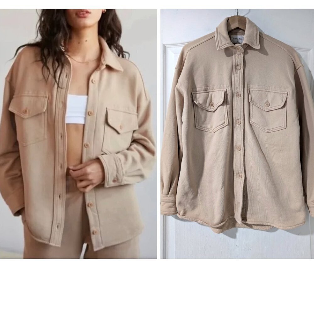 Aritzia Wilfred Free | Free Terry Fleece Shirt Jacket